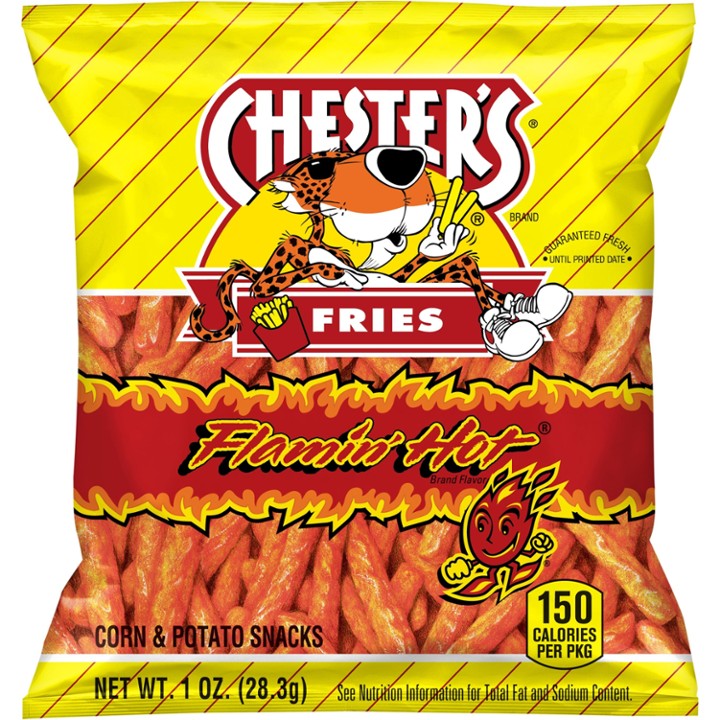 Chester's Flamin' Hot Fries Flavored Corn & Potato Snacks, 1 Oz Bag