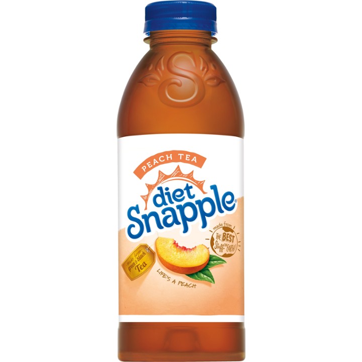 Snapple Diet Peach Iced Tea, 20 Oz. Bottles, 24/Pack (10002880)