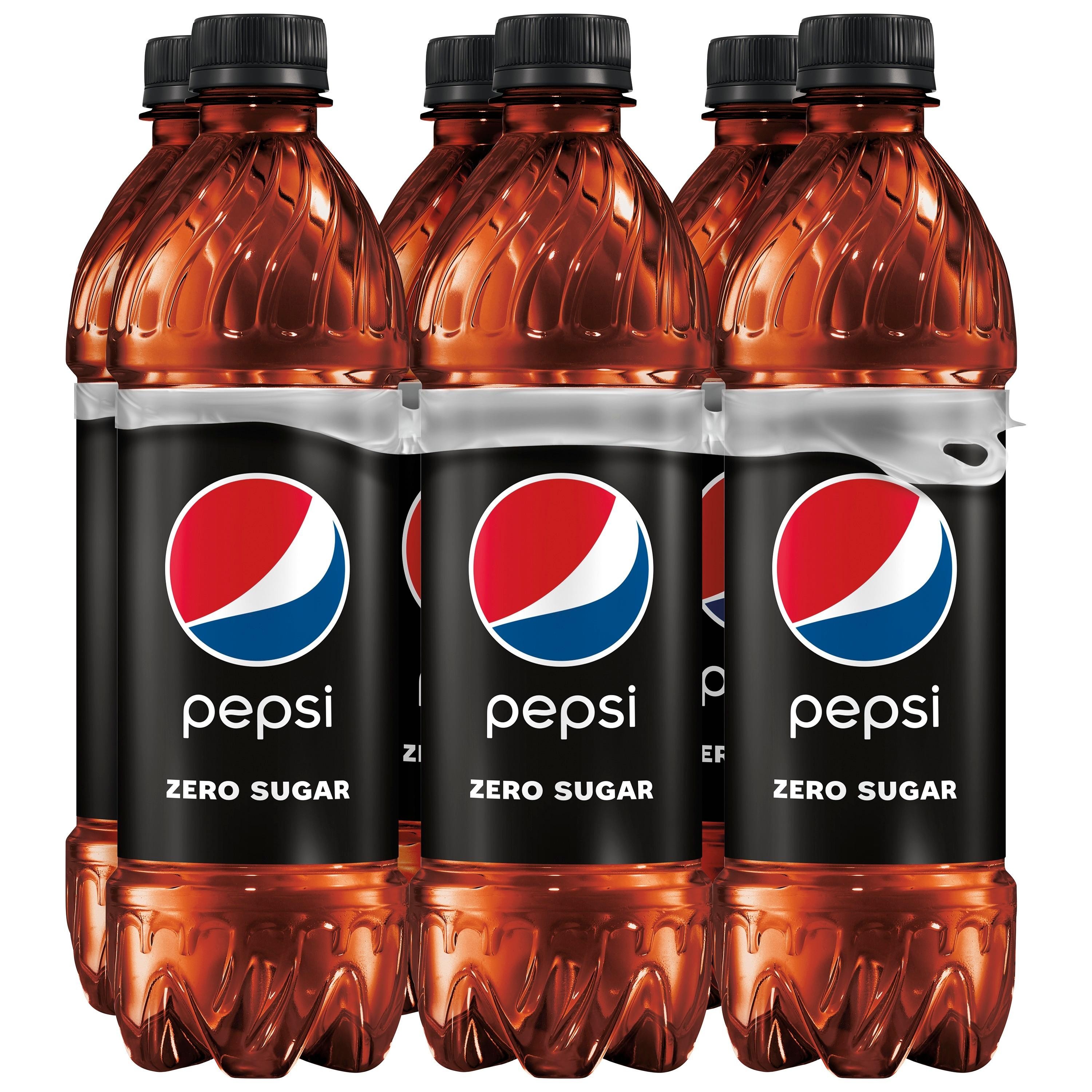 Pepsi Zero Sugar, 16.9 Oz Bottles, 6 Count