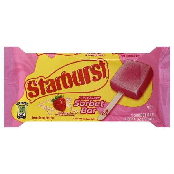 Starburst Strawberry Sorbet Bar 1ct 2.6oz