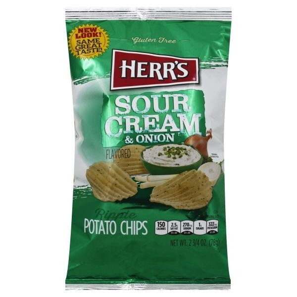 Herr's Sour Cream & Onion Chips 2.75oz