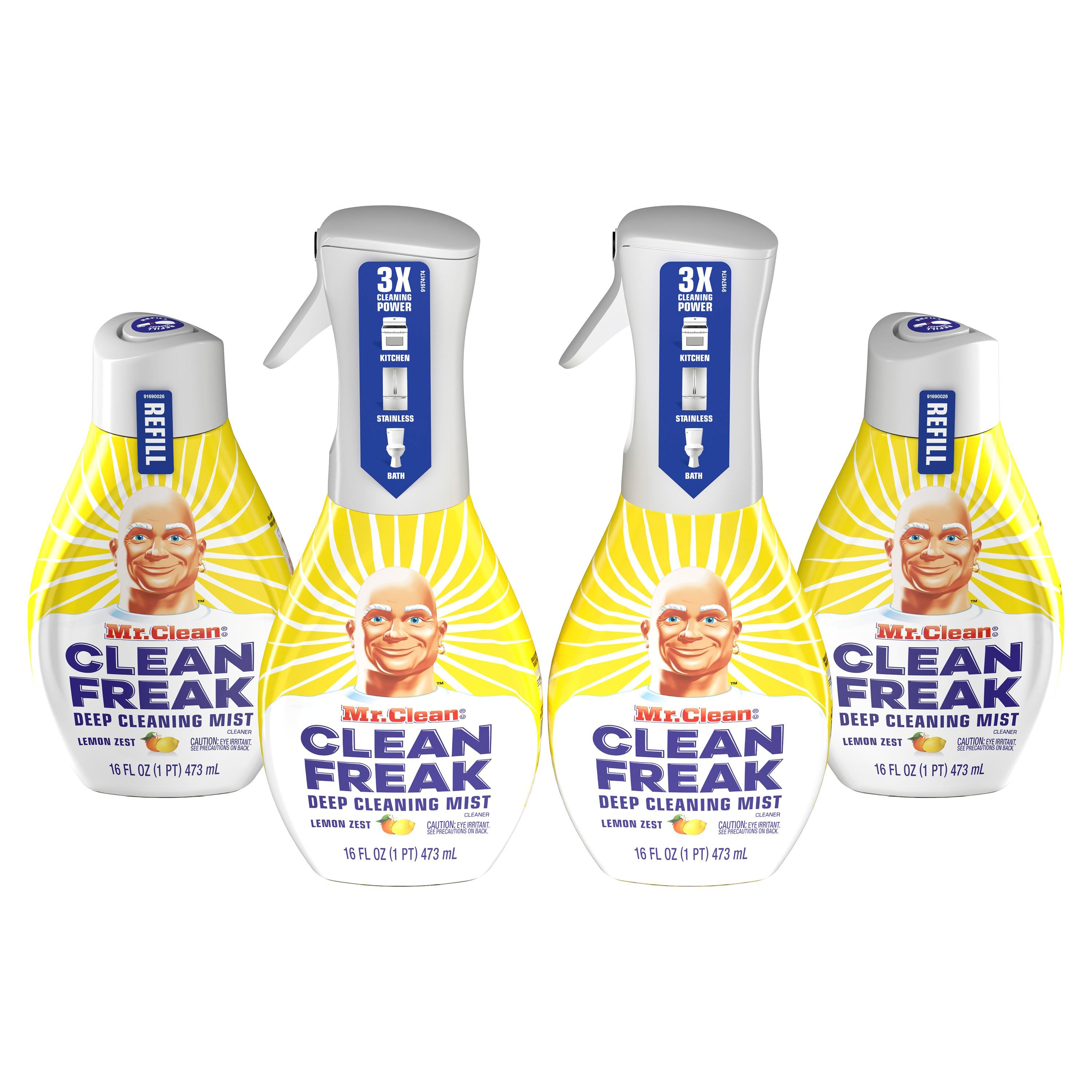 Mr. Clean Clean Freak Lemon Zest Scent Deep Cleaning Mist Liquid 16 Oz
