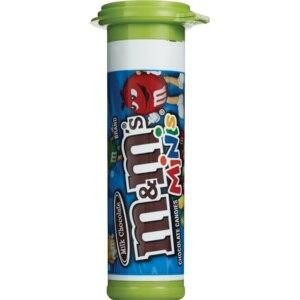 M&M'S Minis Milk Chocolate Candy Tube, 1.08 Oz, Pack of 24 (209-00061)