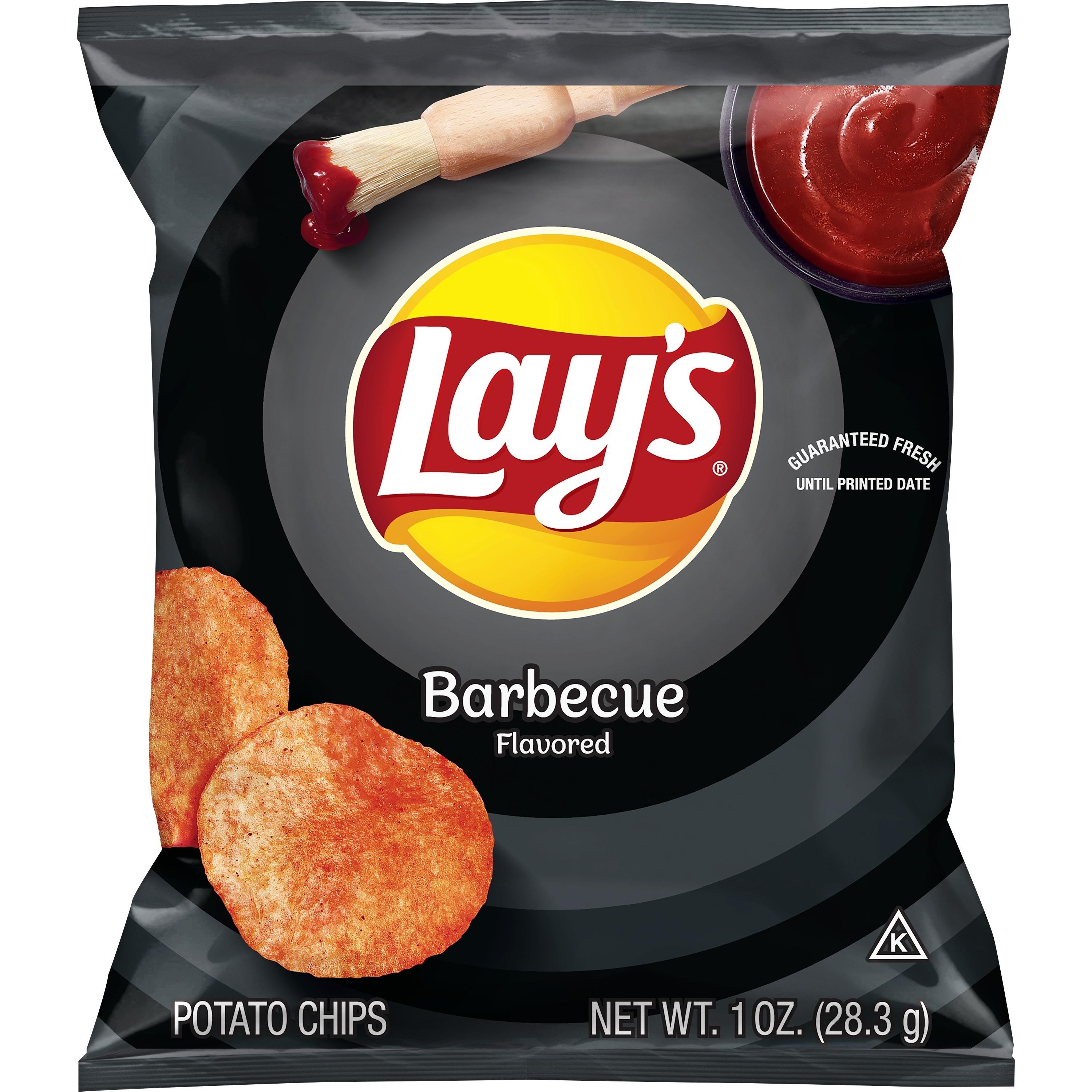 Lay's Barbecue Flavored Potato Chips, 1 Oz Bag