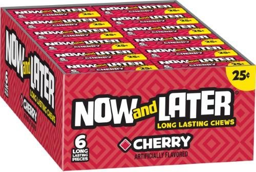 Now & Later - Cherry - 0.93 Oz Pkg - 6-pack