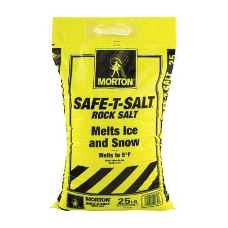 Morton Safe-T-Salt Rock Salt, 25.0 LB