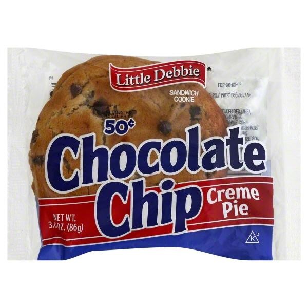 Little Debbie Snack Chocolate Chip Creme Pie Snack Cakes, 3 Oz