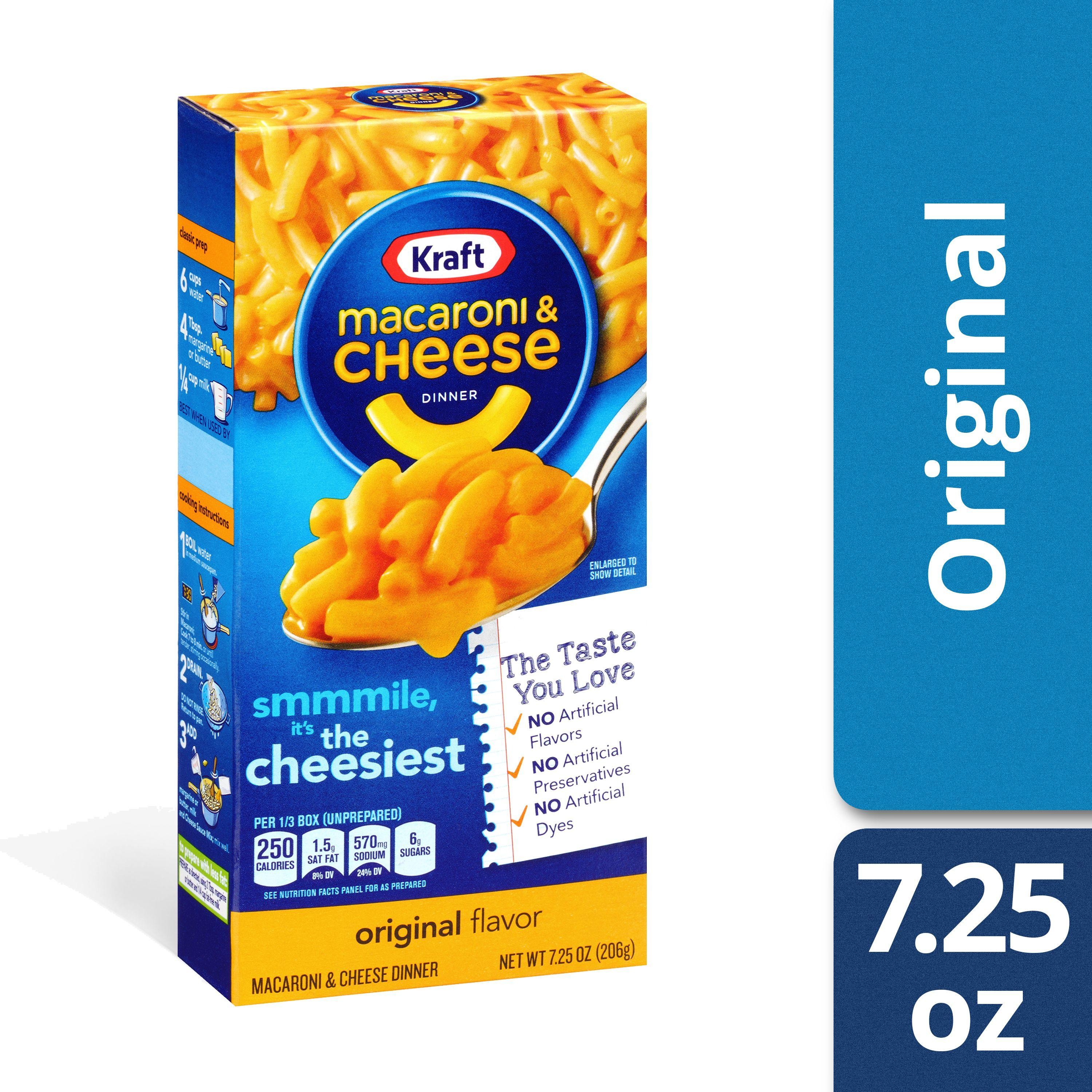 Kraft Macaroni and Cheese Dinner Original Flavor - 7.25 Oz