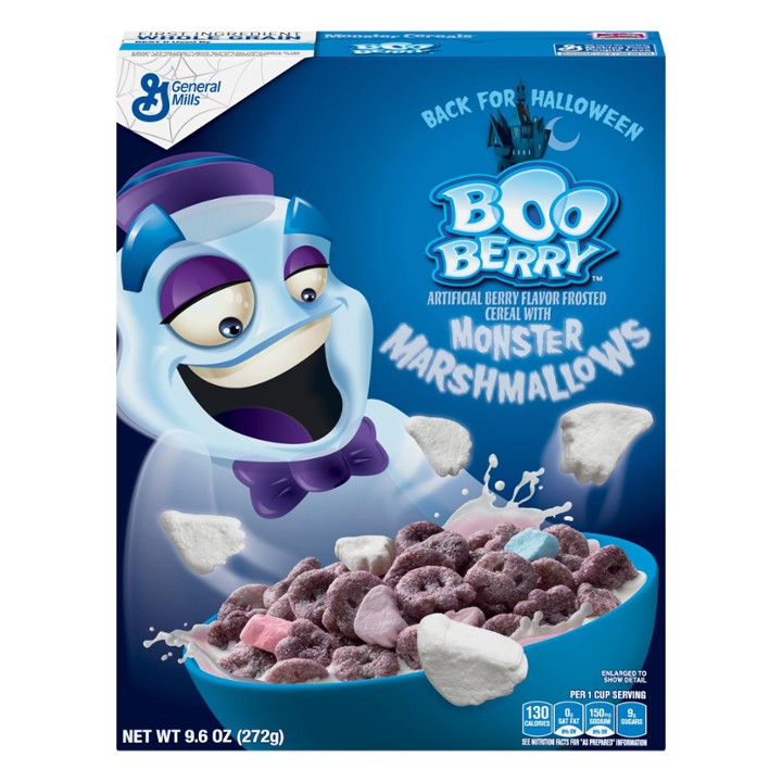 Boo Berry Breakfast Cereal  9.6 Oz Box