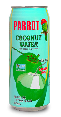 Parrot Brand Coconut Water with Pulp