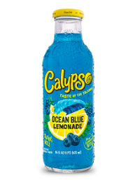 Calypso Blue Ocean Lemonade Glass Bottle