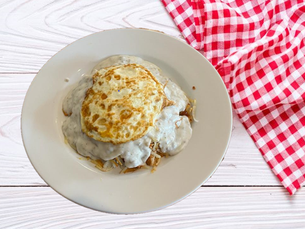 Loaded biscuits and gravy