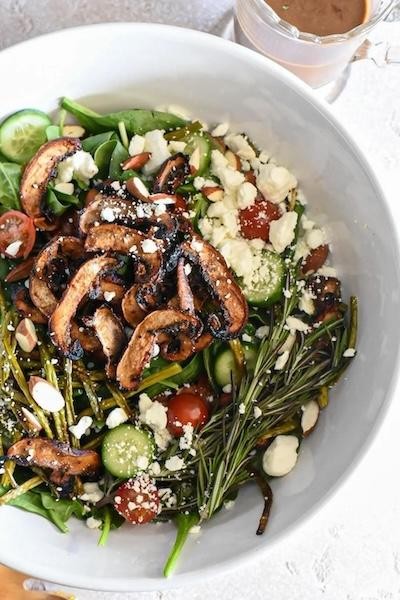 Spinach Feta & Goat Salad