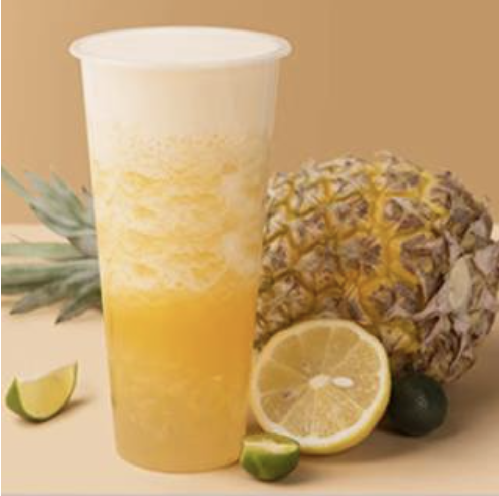 FF6. Pineapple Coconut Milk Green Tea 凤梨椰椰茶