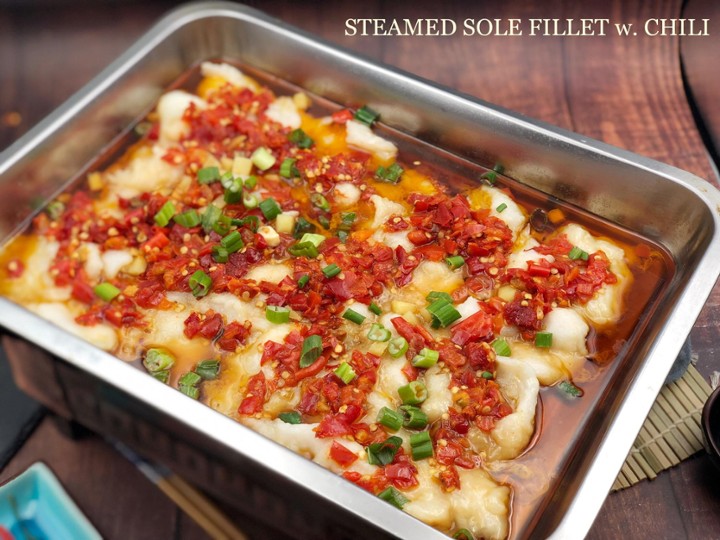 D5剁椒蒸鱼片 Steamed Sliced Sole Fillet with Chili