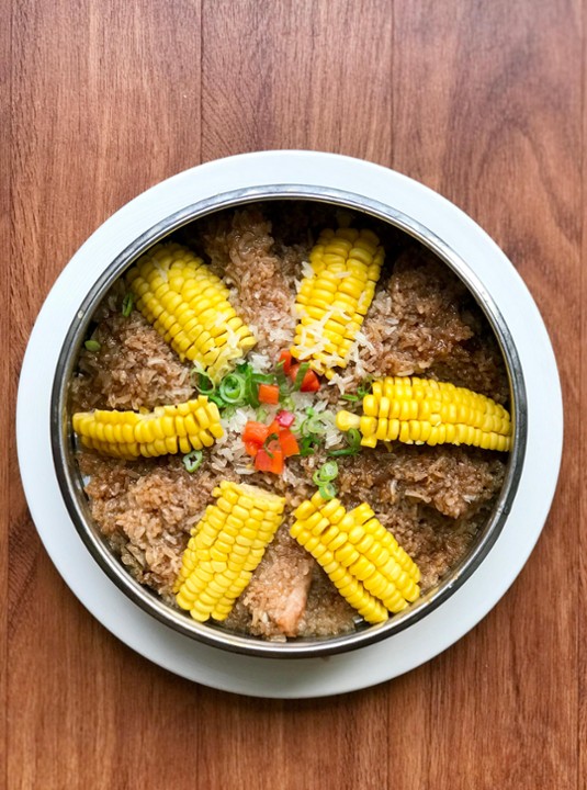 D2糯米蒸排骨 Steamed Sticky Rice and Baby Ribs with Corn