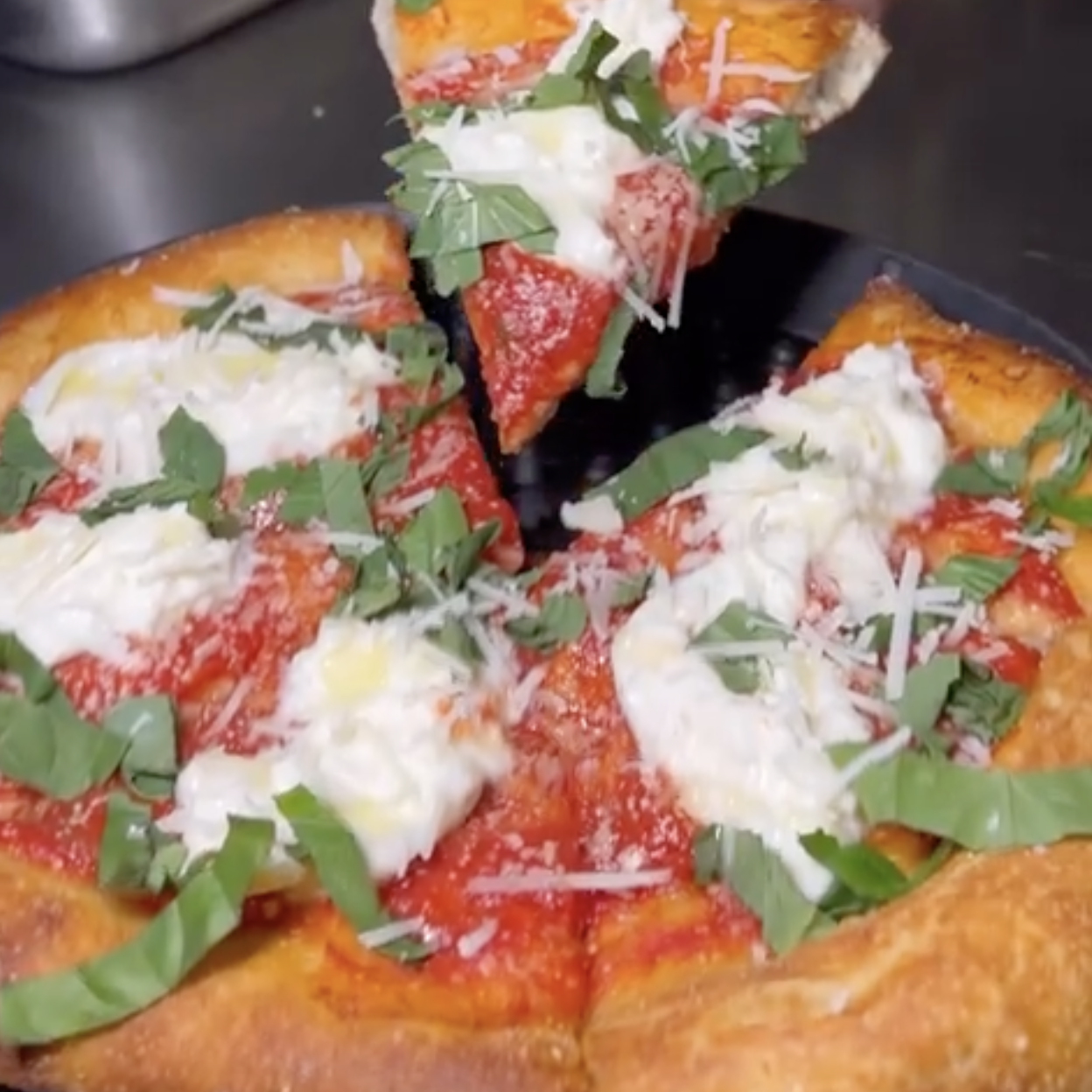 Fried Pizza with Burrata