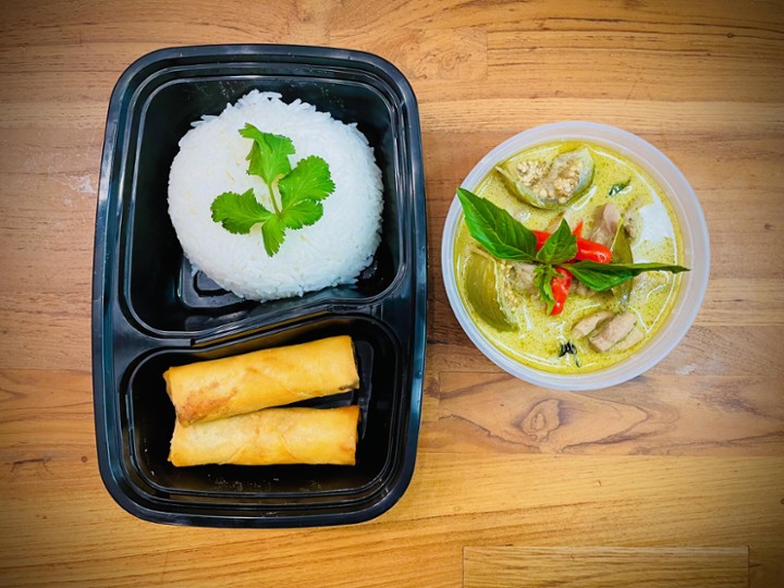 Tofu Green Curry Box