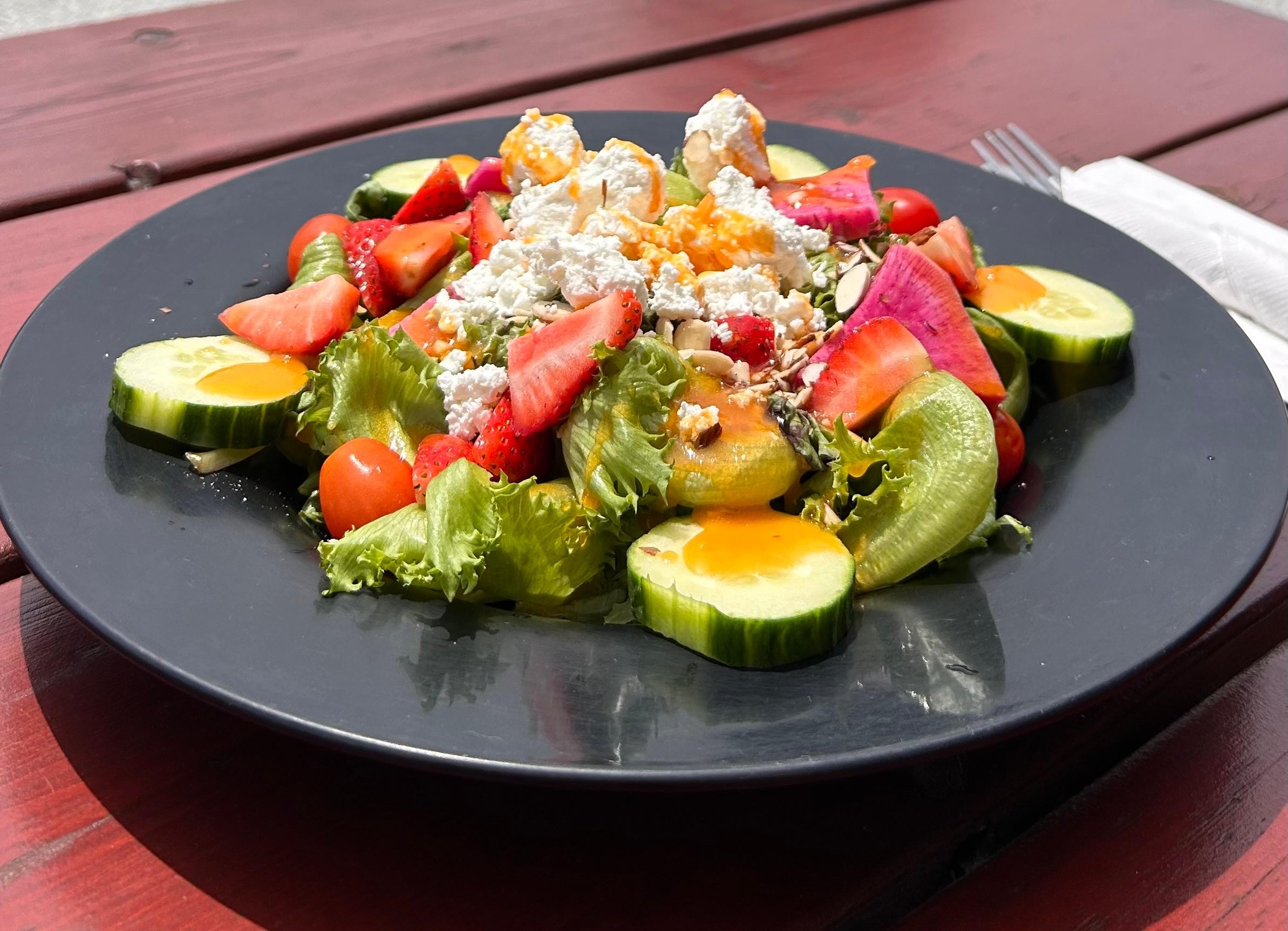 Strawberry Goat Cheese Summer Salad