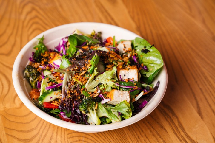 Roasted Broccoli & Tofu Salad