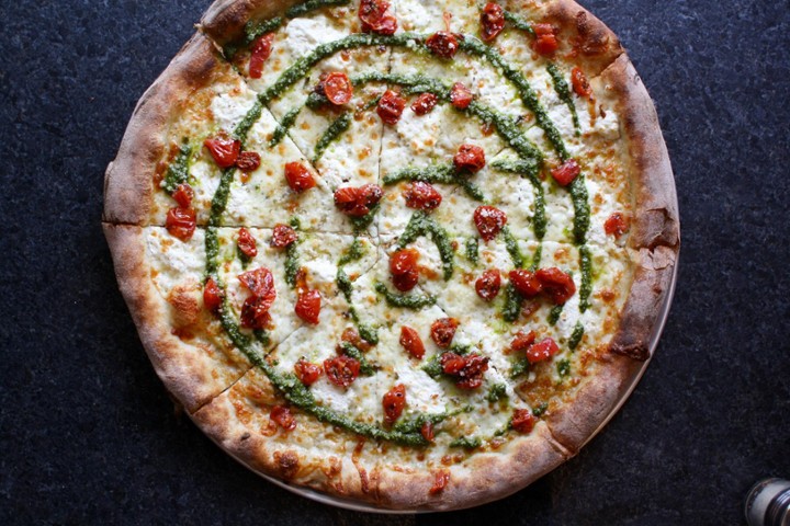 Pesto Pomodorini Pizza (White Pizza)