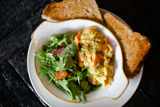 Smoked Salmon Scramble