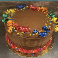 Yellow Cake with Chocolate Frosting - 8"