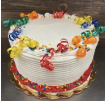 Chocolate Cake with White Frosting - 8"