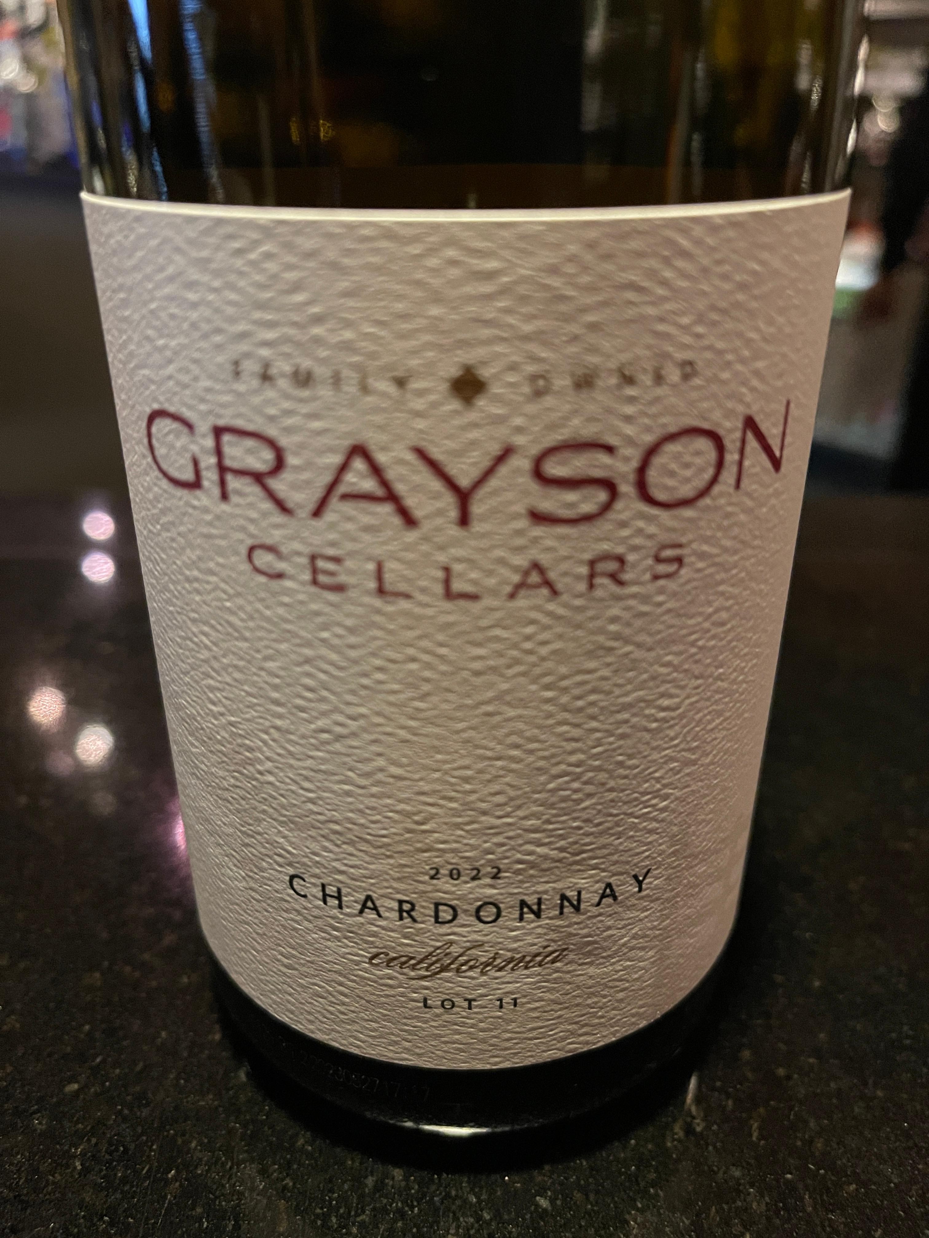 ***Grayson Chardonnay, 2022, California
