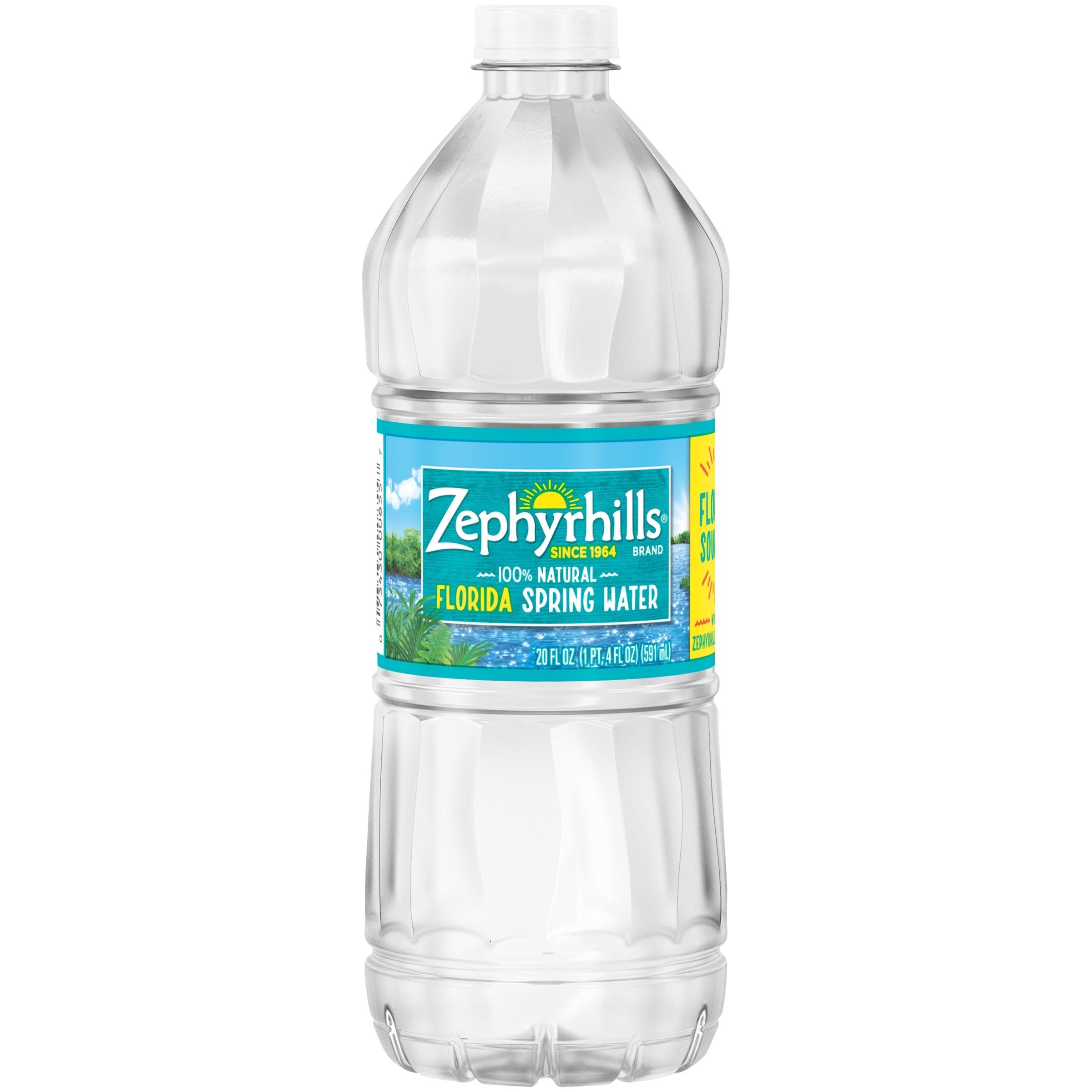 Zephyrhills Brand 100% Natural Spring Water, 20 Oz