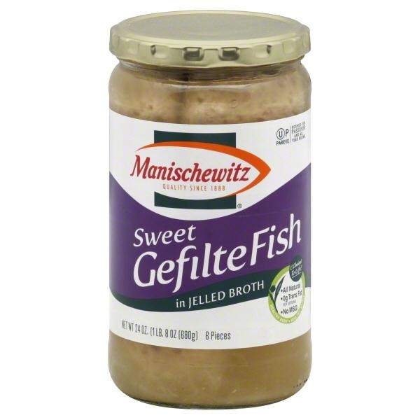 Manischewitz Sweet Gefilte Fish in Jelled Broth  24 Oz
