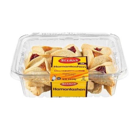Raspberry and Apricot Hamentaschen Dairy and Nut Free Jelly Top Shortbread Cookies, 18 Oz  Sternâ€™s Bakery