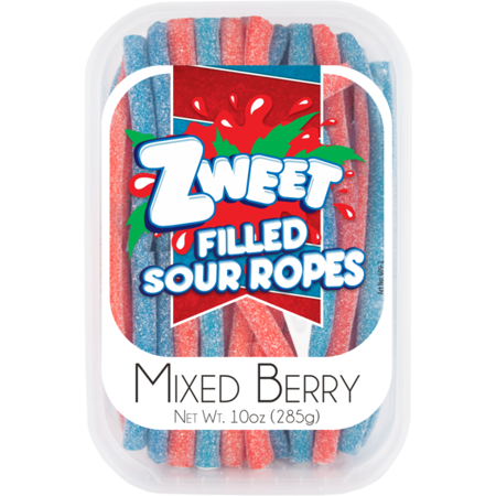 Sour Mixed Berry Ropes | Zweet | 10 Oz