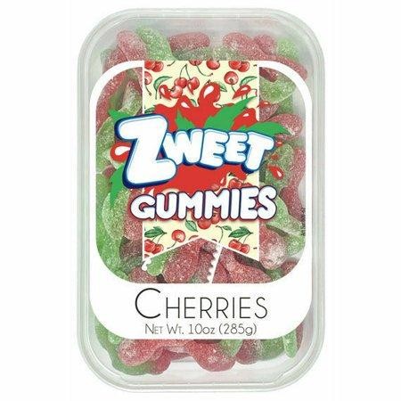 Sour Gummy Cherries | Zweet | 10 Oz