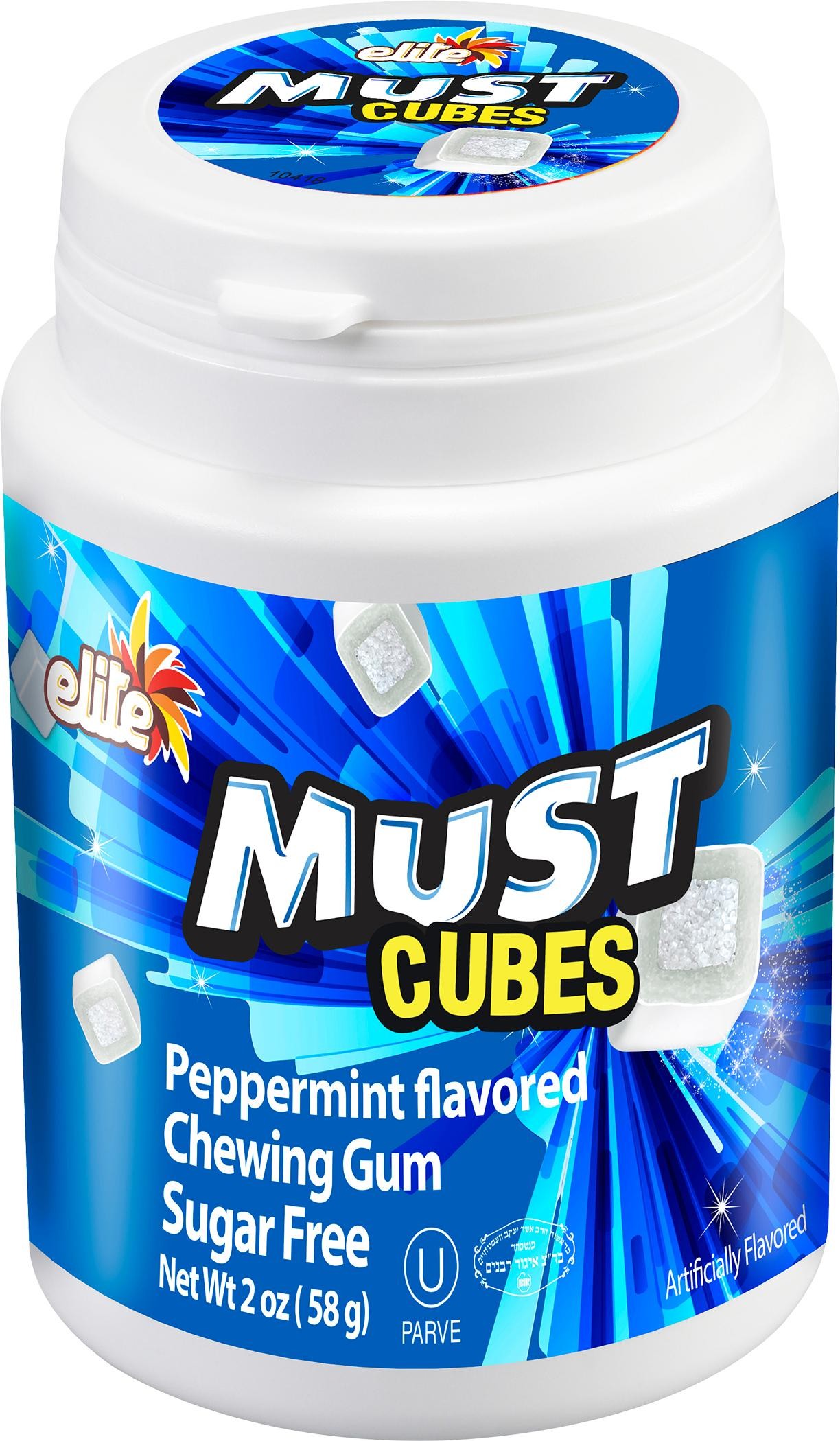 KHRM02301123 2 Oz Sugar Free Cubes Peppermint Gum Candy