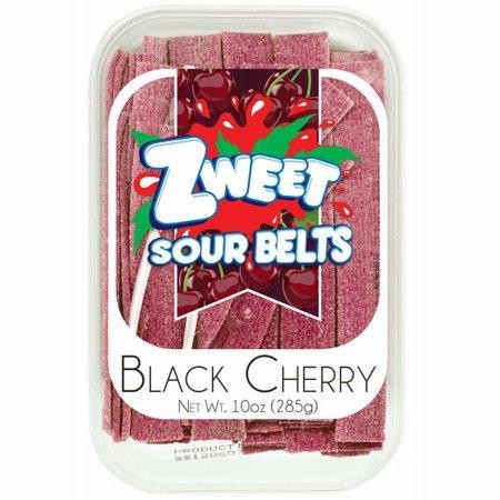 Sour Black Cherry Belts | Zweet | 10 Oz