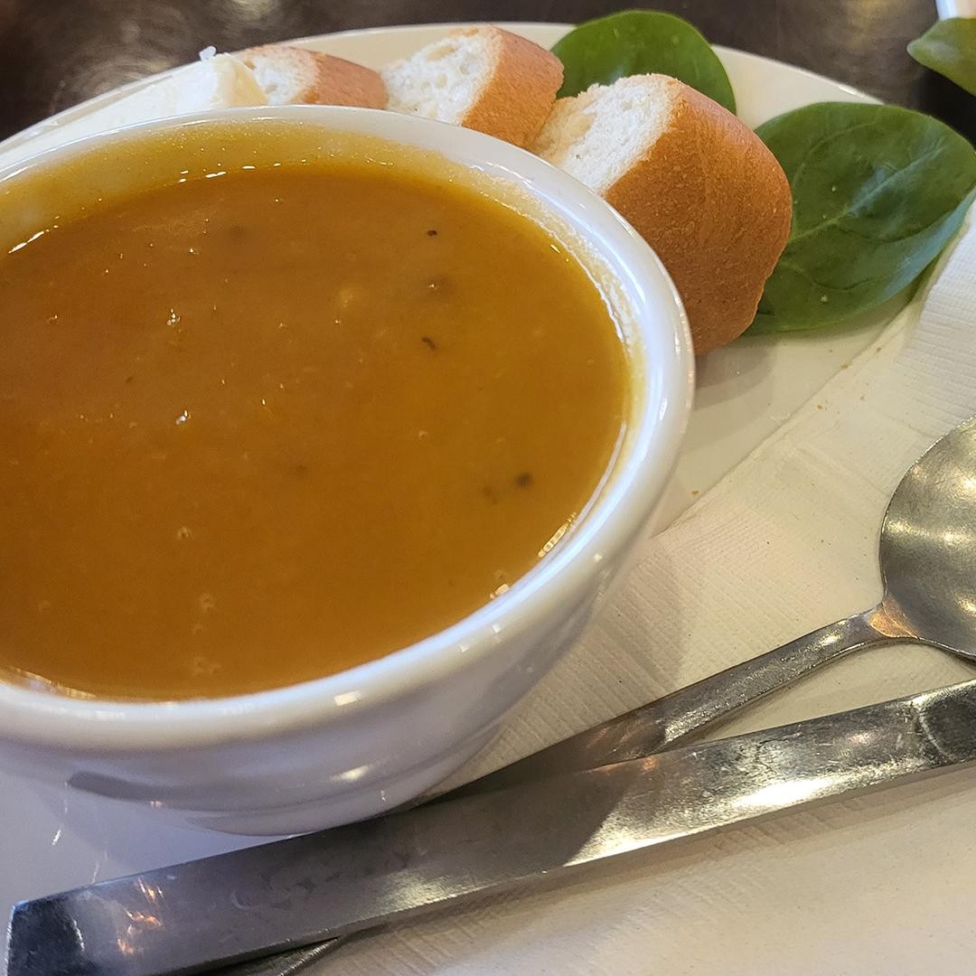 SOUP WITH A ROLL