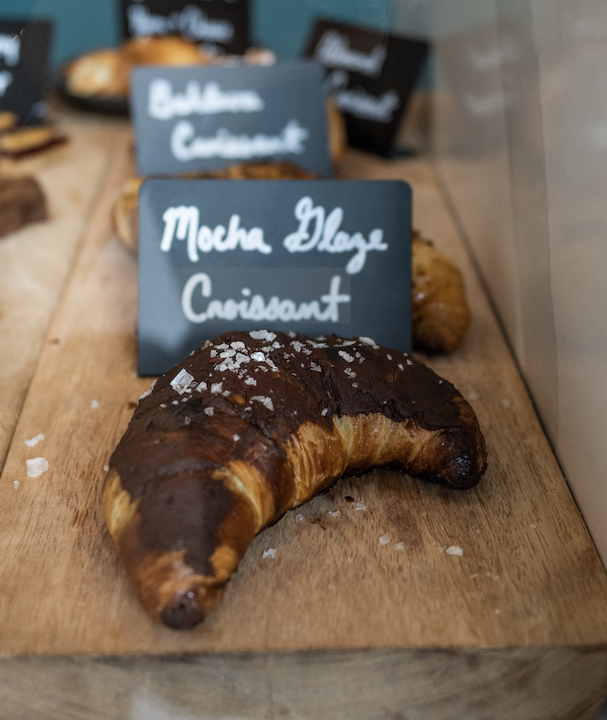 Chocolate Mocha Glaze Croissant