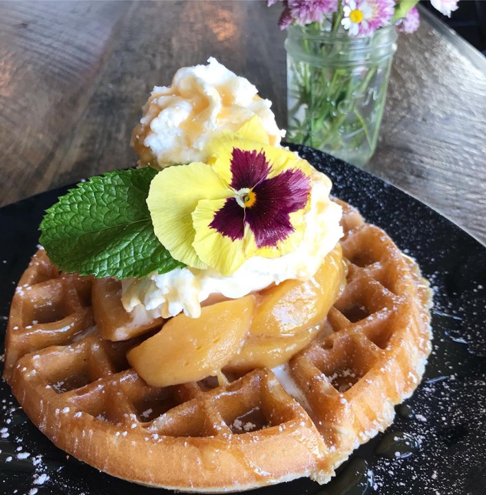 Peaches &  Cream Waffle