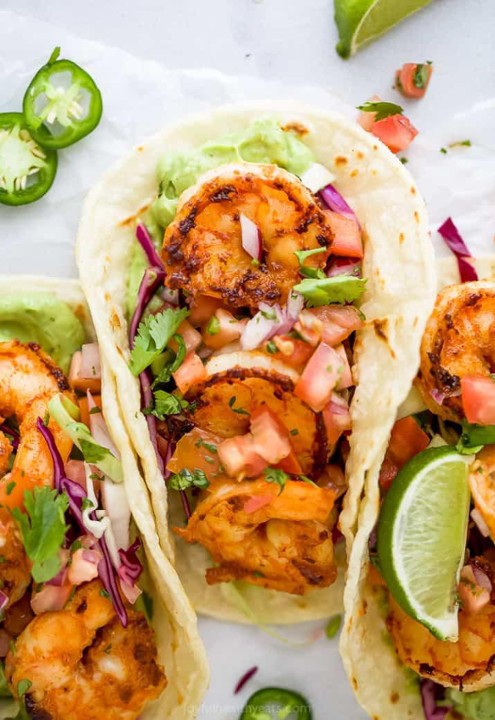 Grilled shrimp tacos