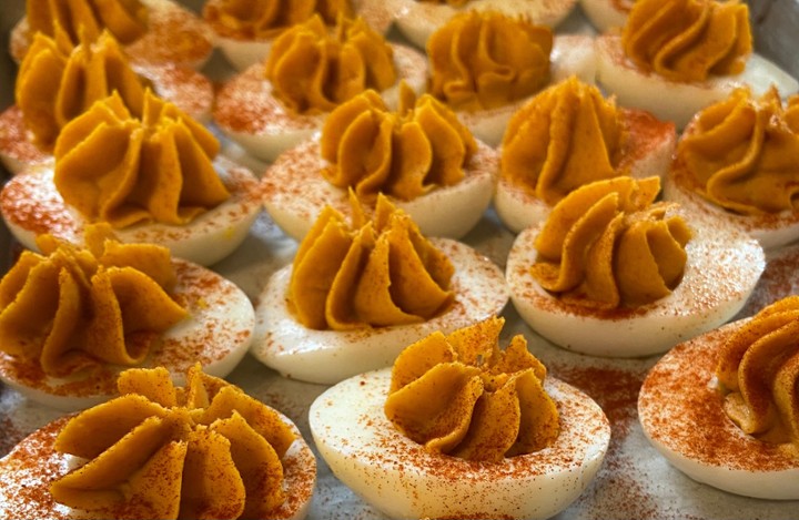 Smoked Deviled Eggs