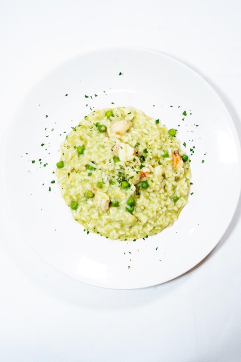 Sweet Pea and Shrimp Risotto