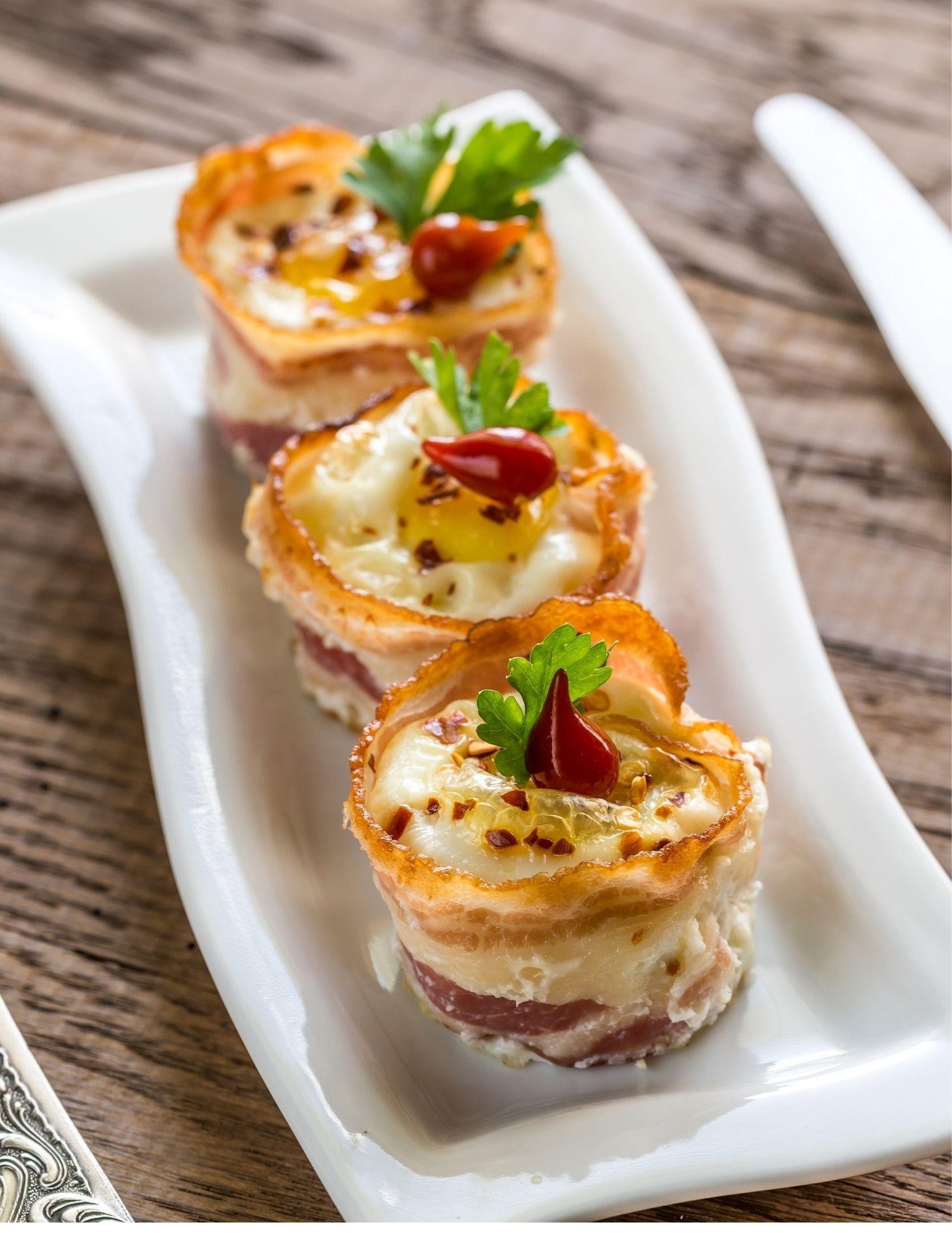 Bacon egg cups