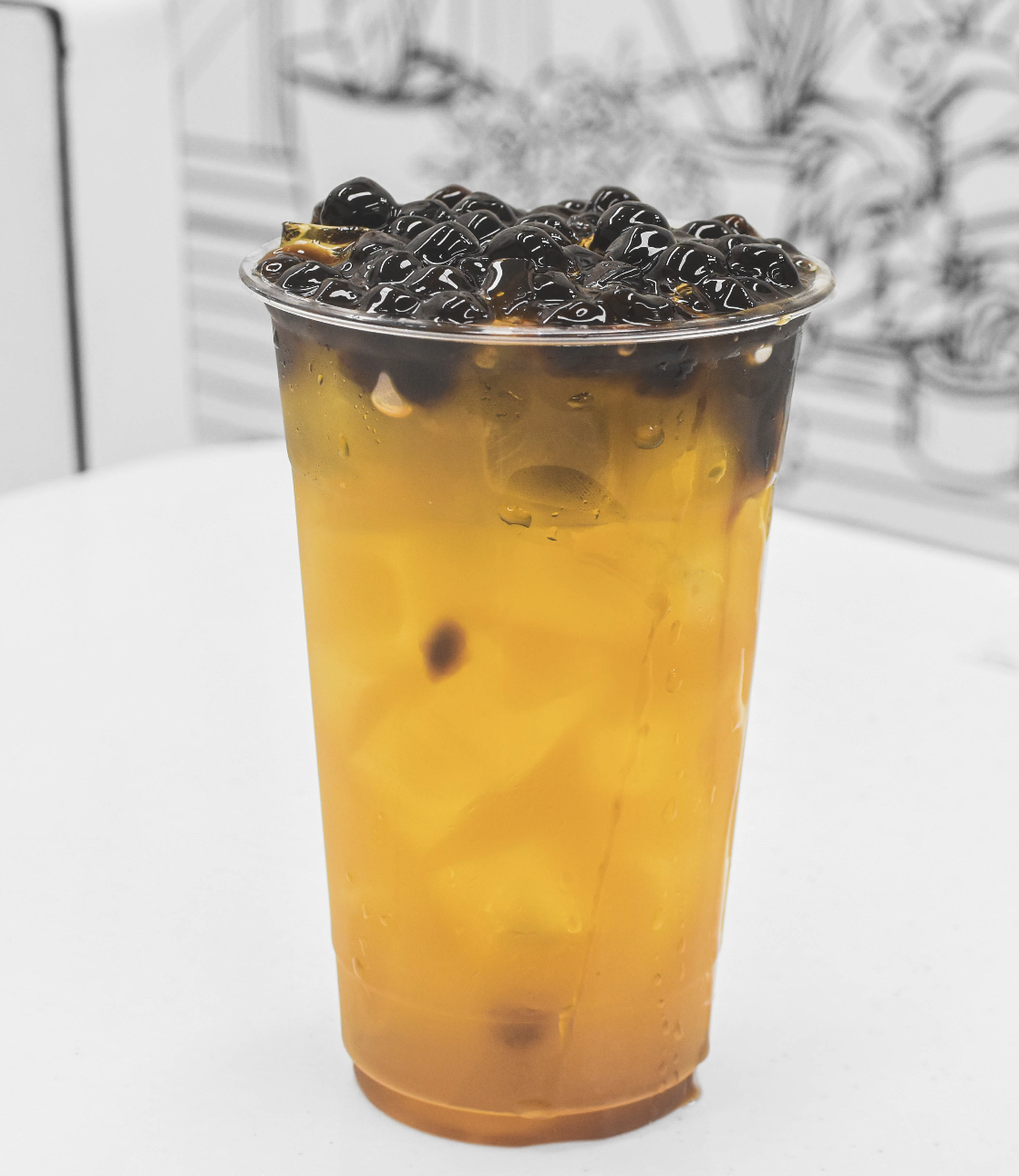 Rose Oolong Boba Tea