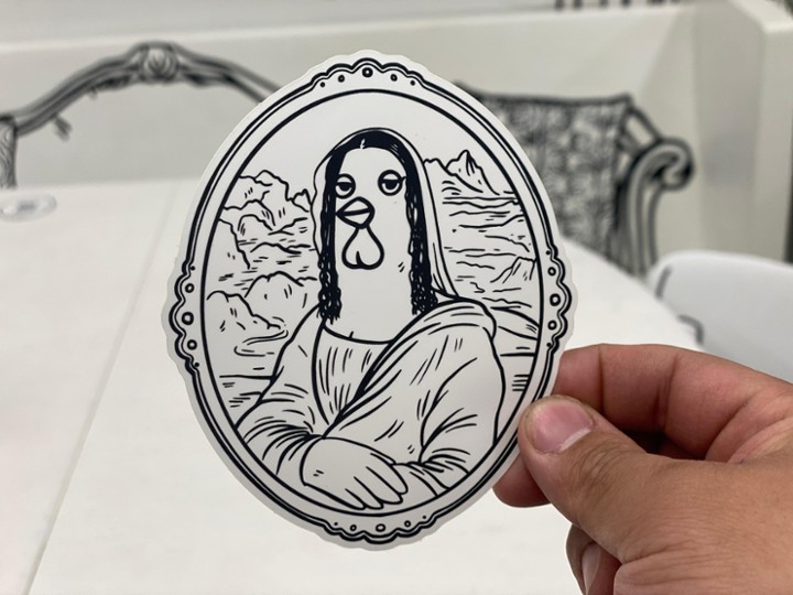 2d Die Cut Sticker - Mona Lisa