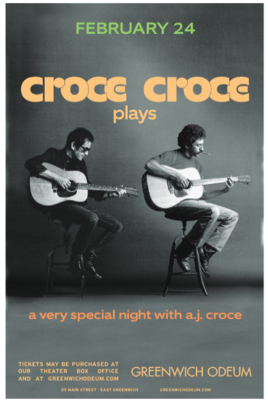 A.J. Croce (Croce plays Croce)  Autographed Poster
