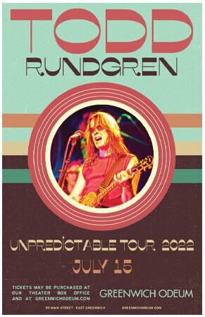 Todd Rundgren 2022 Autographed Poster