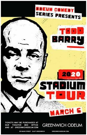 Todd Barry 2020 Autographed Poster