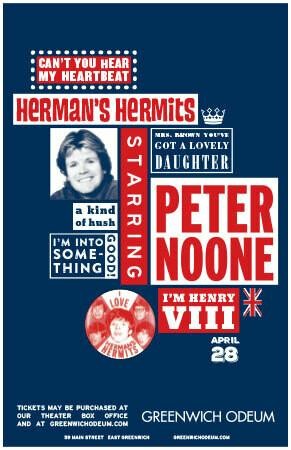 Peter Noone Autographed Poster