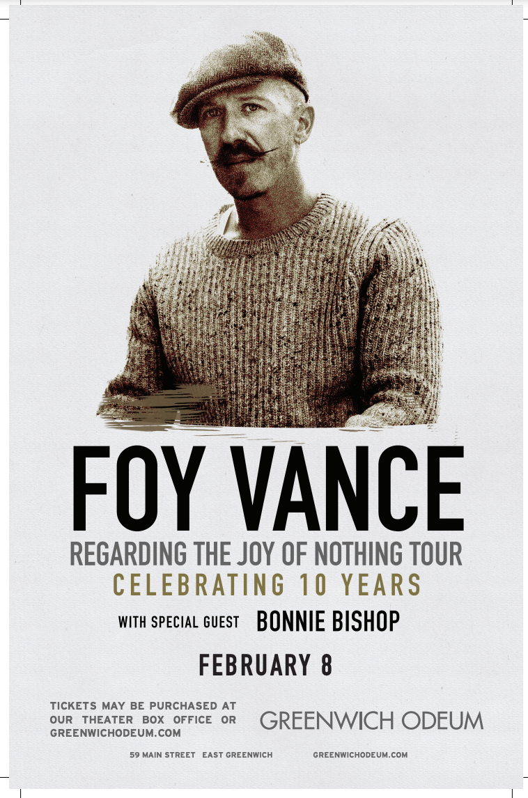 Foy Vance: Regarding The Joy Of Nothing Tour With Special Guest Bonnie Bishop
